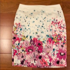 Multi Colored Knee Length Skirt